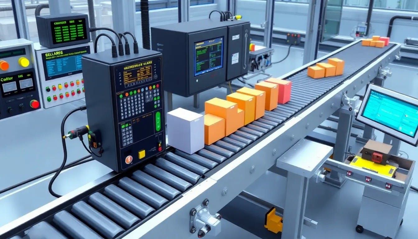 طراحی پروژه کنترل نوار نقاله با PLC زیمنس